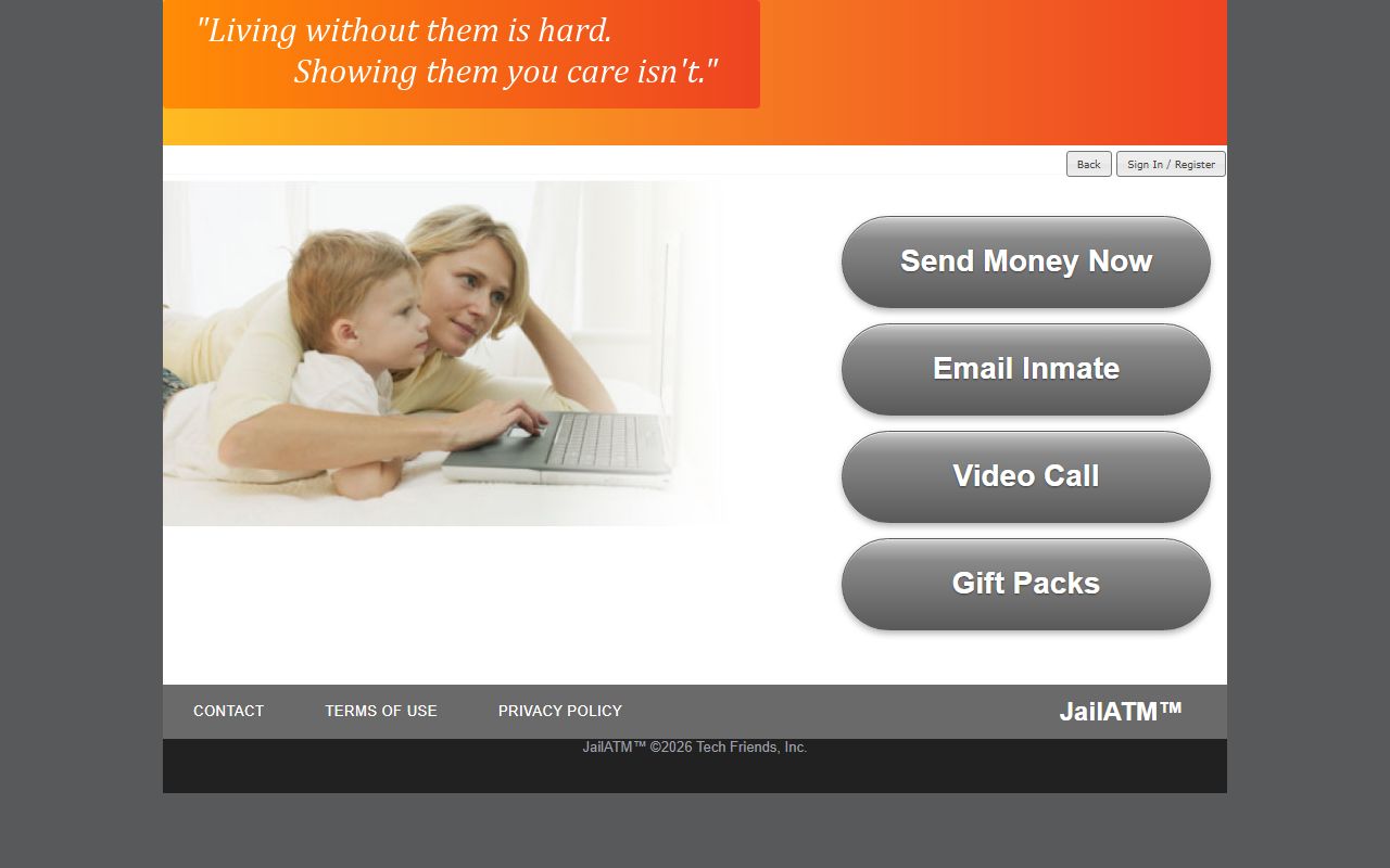 JailATM online bonding and commissary money vendor for Menard County inmate records