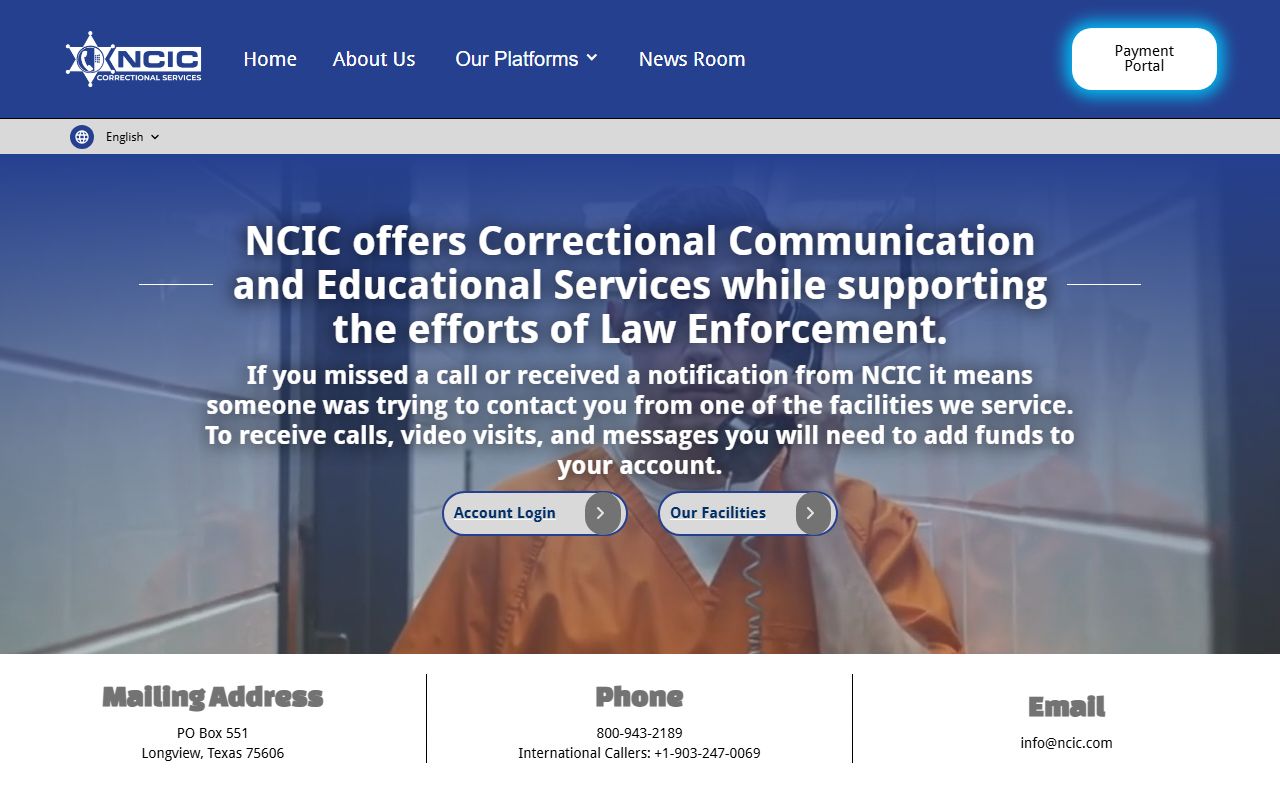 NCIC inmate phone vendor named by Menard County for jail inmate records contact